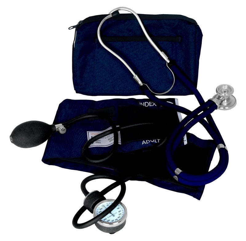 Dixie EMS Blood Pressure and Sprague Stethoscope Kit - Blue - Image 1